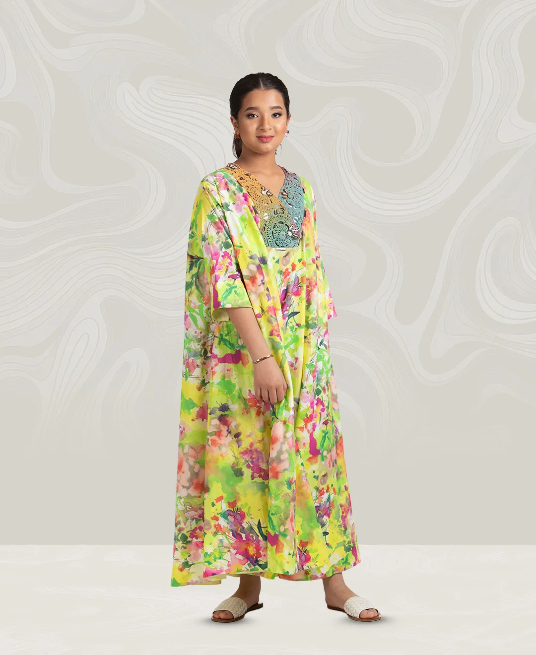 Colorful cotton dress